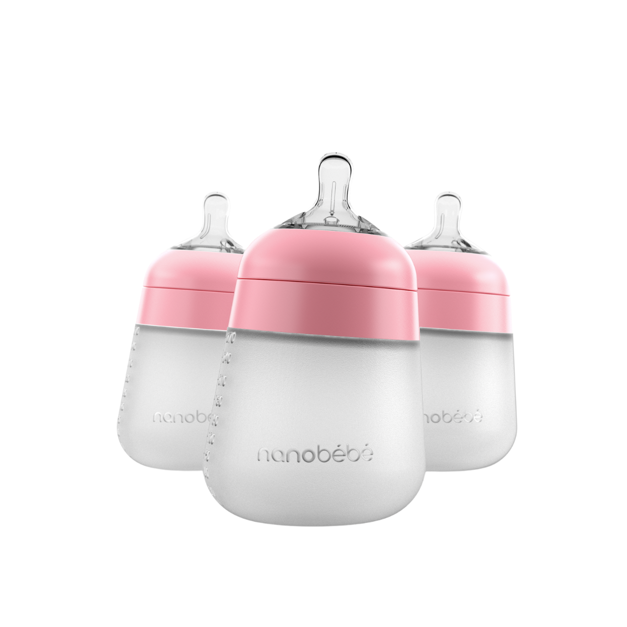 Nanobebe Silicone Bottle 9oz 270ml 3 Packs
