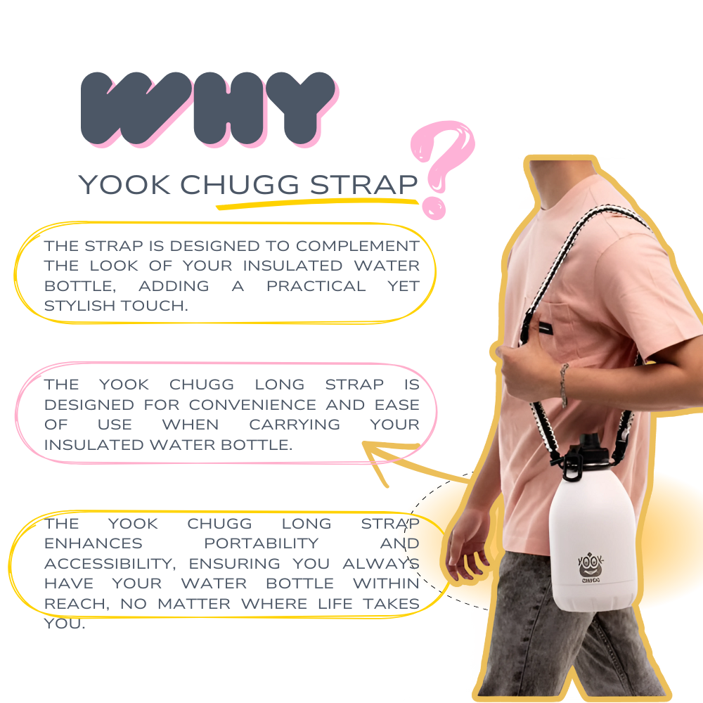Yook Chugg Long Strap for Insulated Water Bottle