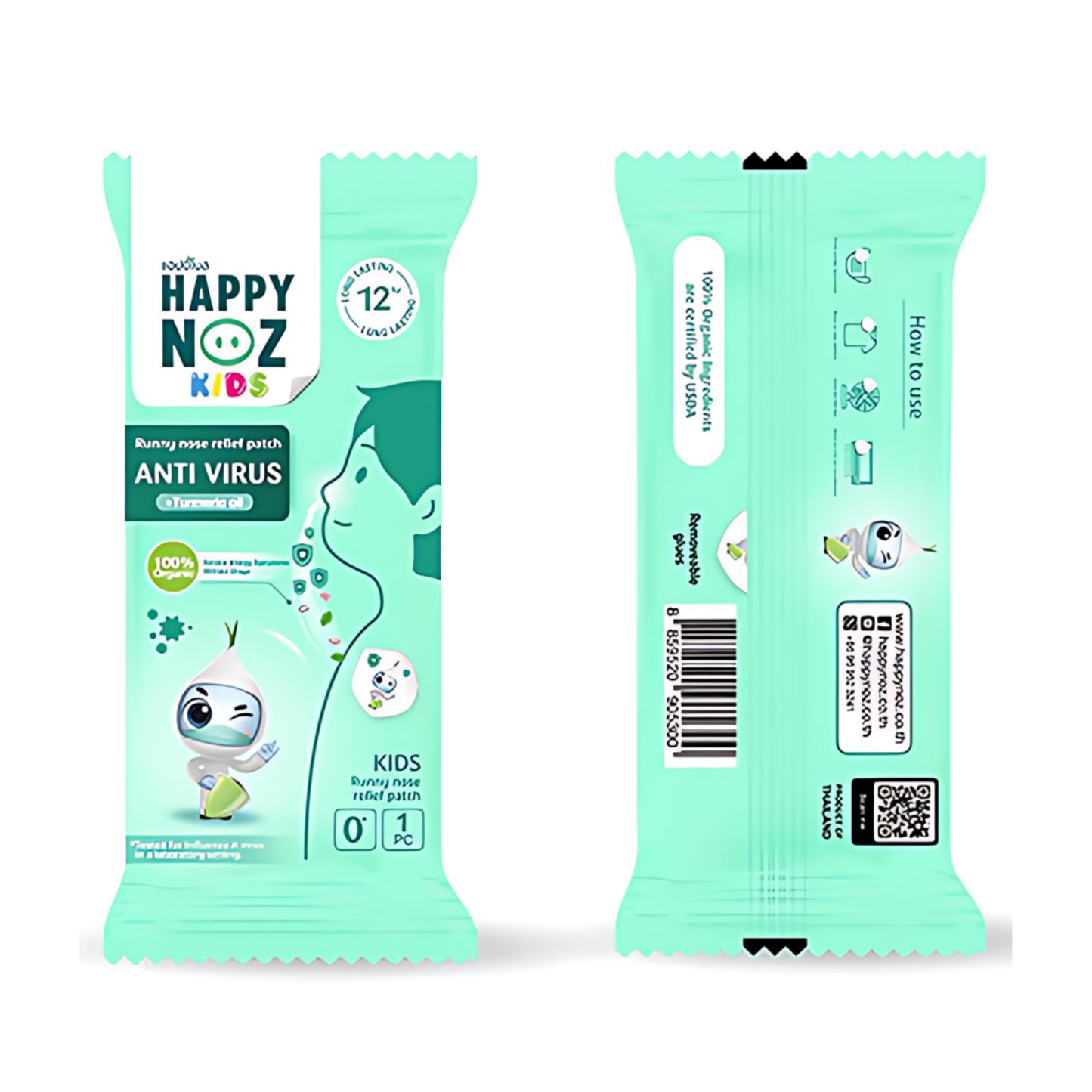 (BUNDLE OF 3) Happy Noz Organic Onion Sticker: Anti-Virus (6s)