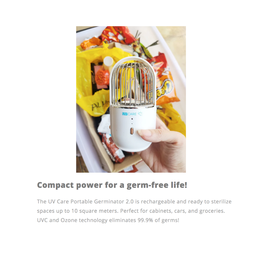 UV CARE PORTABLE GERMINATOR 2.0