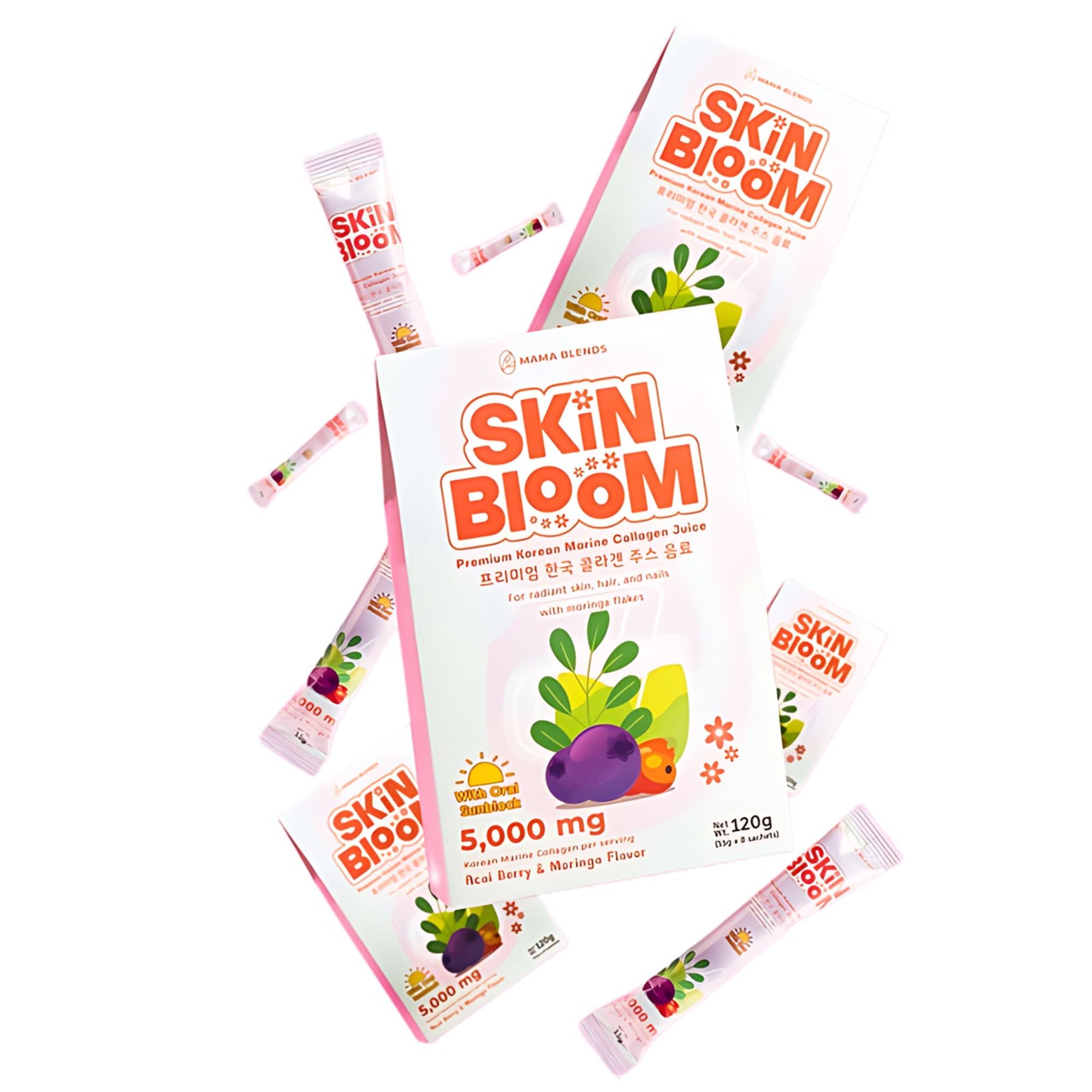 Mama Blends Skin Bloom Premium Korean Marine Collagen Juice