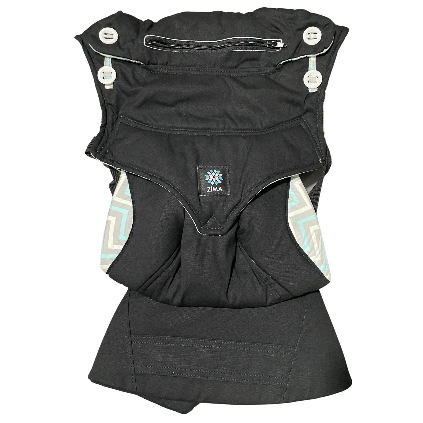 Zima NON-MESH BLACK Ergonomic Baby Carrier Suitable for Newborns - Toddlers (up to 20kg) I Safety-tested, Can be worn up to 45inch Waistline