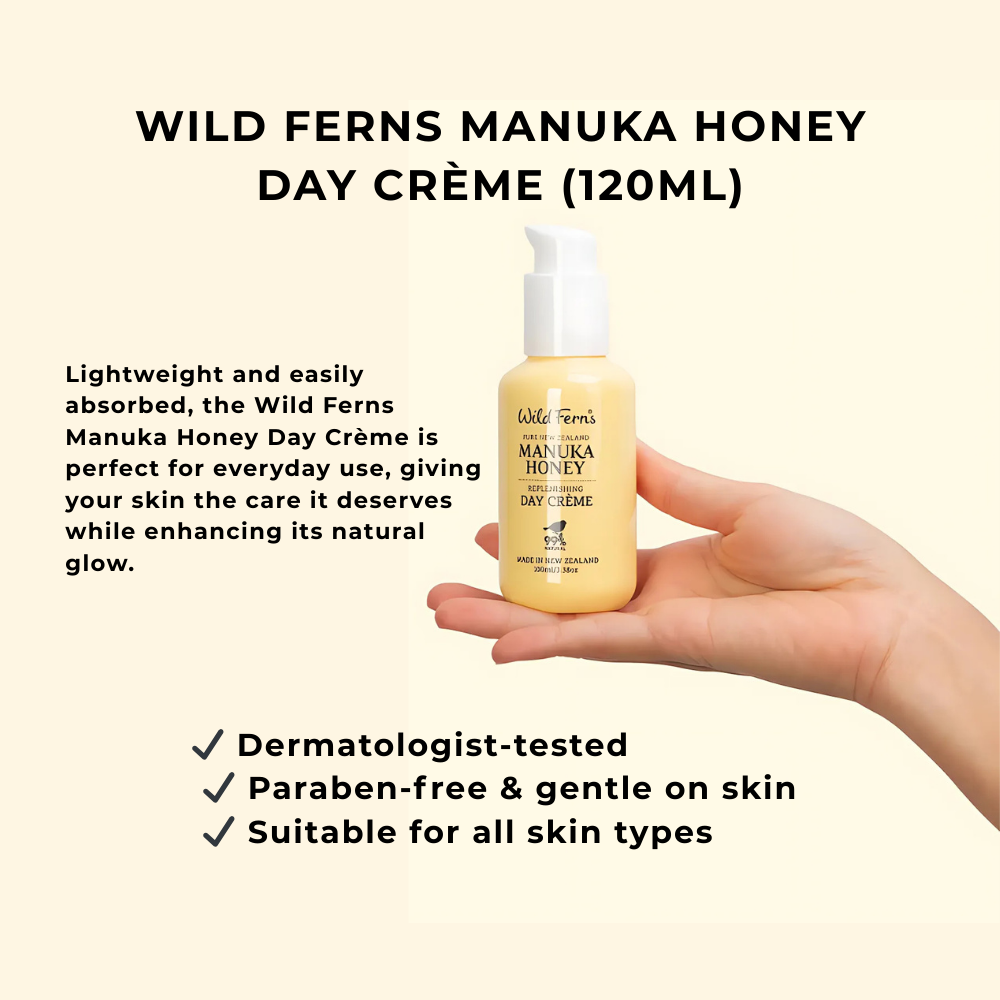 Wild Ferns Manuka Honey Replenishing Day Cream (100ml)