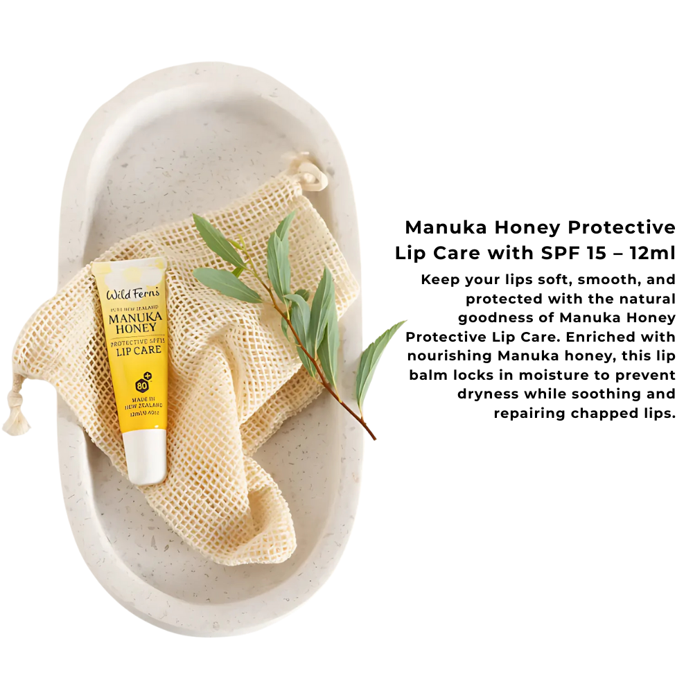 Wild Ferns Manuka Honey Protective Lip Care with SPF 15 (12ml)