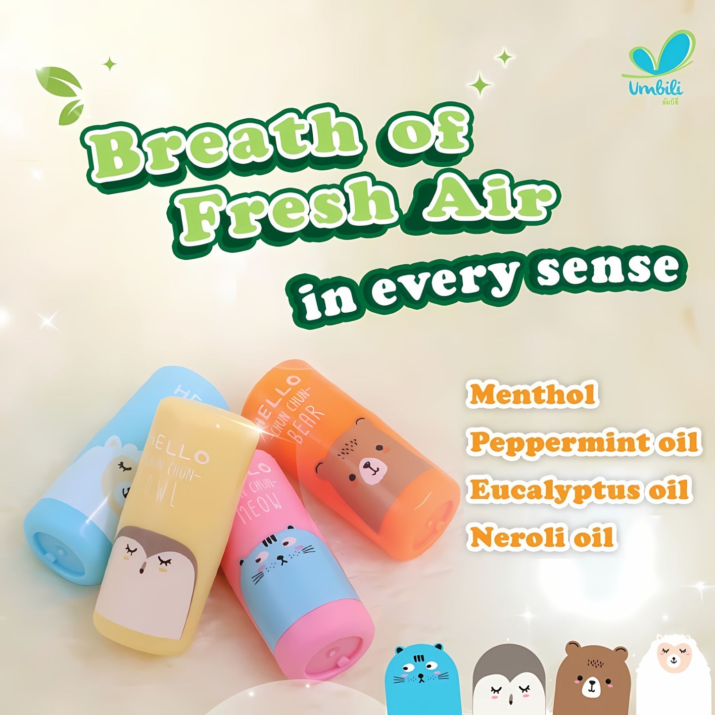 Umbili Refreshing and Revitalizing Baby Chun Chun Inhaler