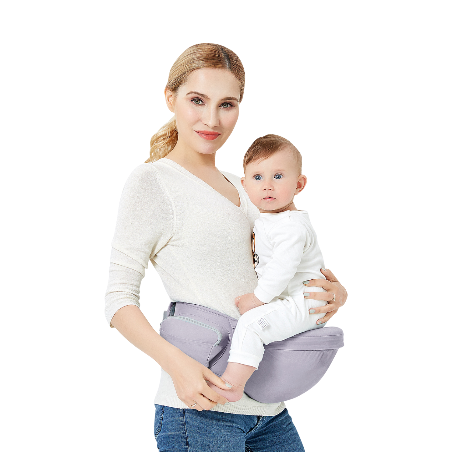 Boodada Ergonomic Hip Seat Baby Carrier Comfortable Sling with Pockets