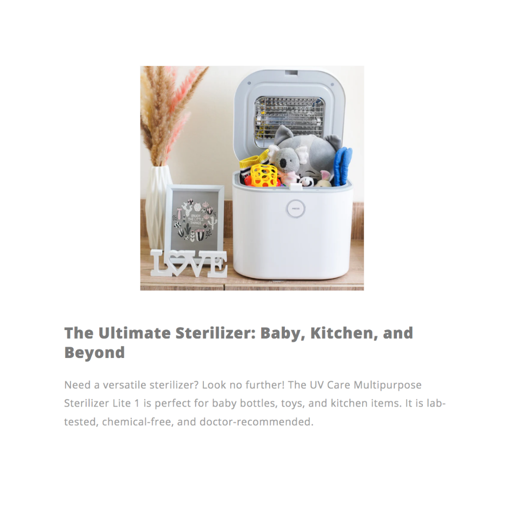 UV CARE MULTIPURPOSE STERILIZER LITE 1