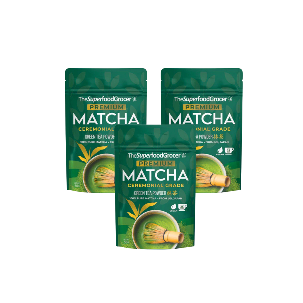 (BUNDLE OF 3) The Superfood Grocer Premium Matcha Ceremonial Grade 30g