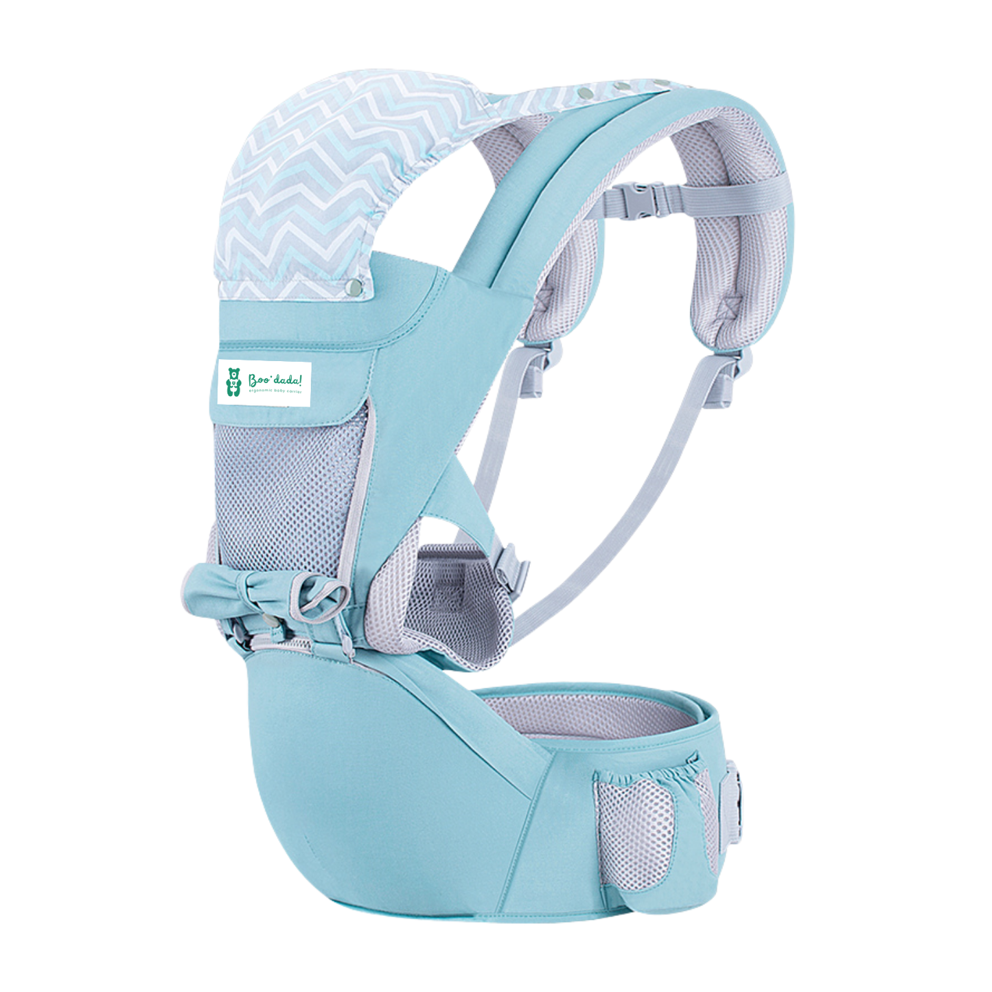 Boodada Ergonomic Hip Seat Baby Carrier Comfortable Sling with Pockets