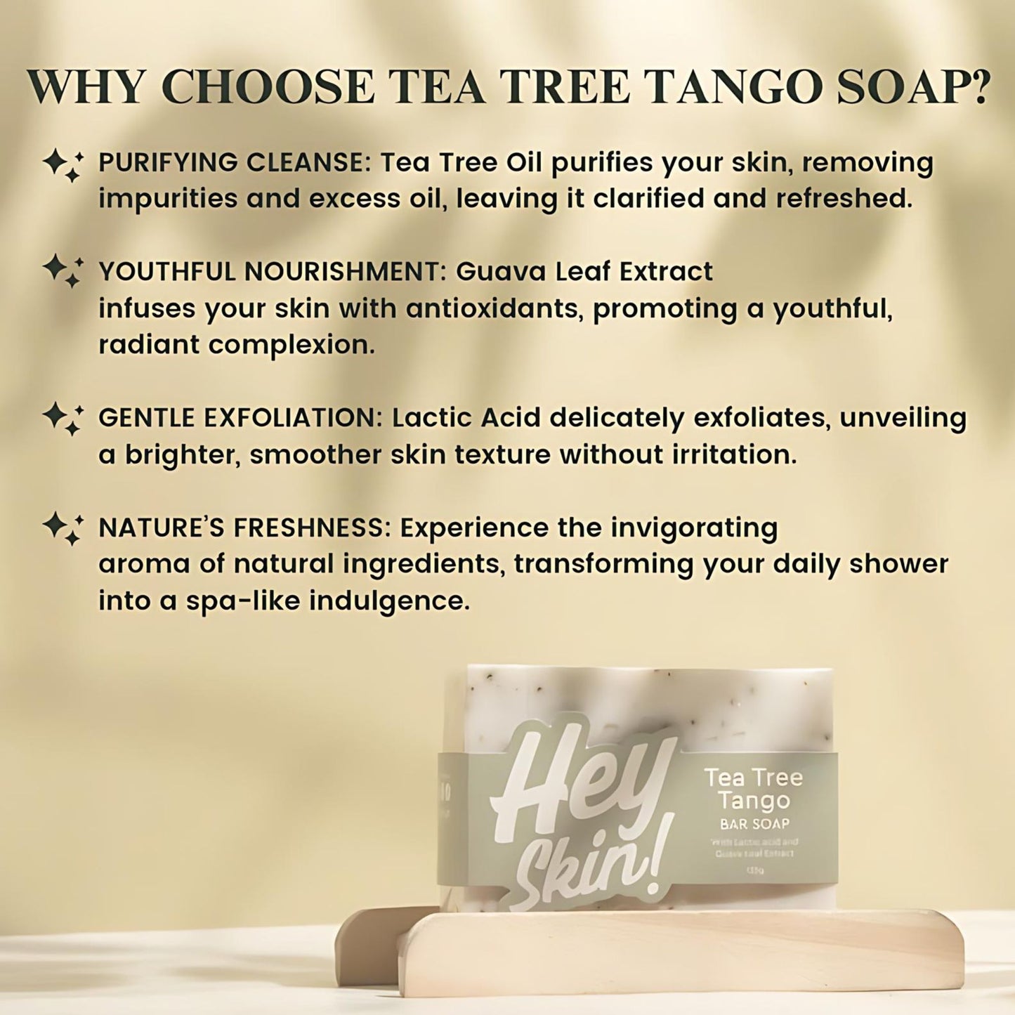 Hey Skin Tea Tree Tango Bar Soap 135g Bundle of 2