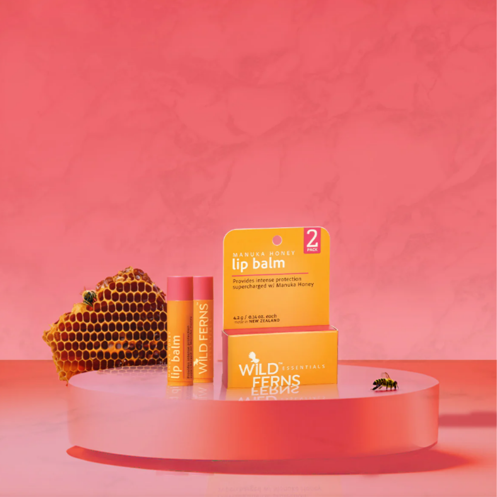 Wild Ferns Essentials Manuka Honey Lip Balm (Set Of 2)