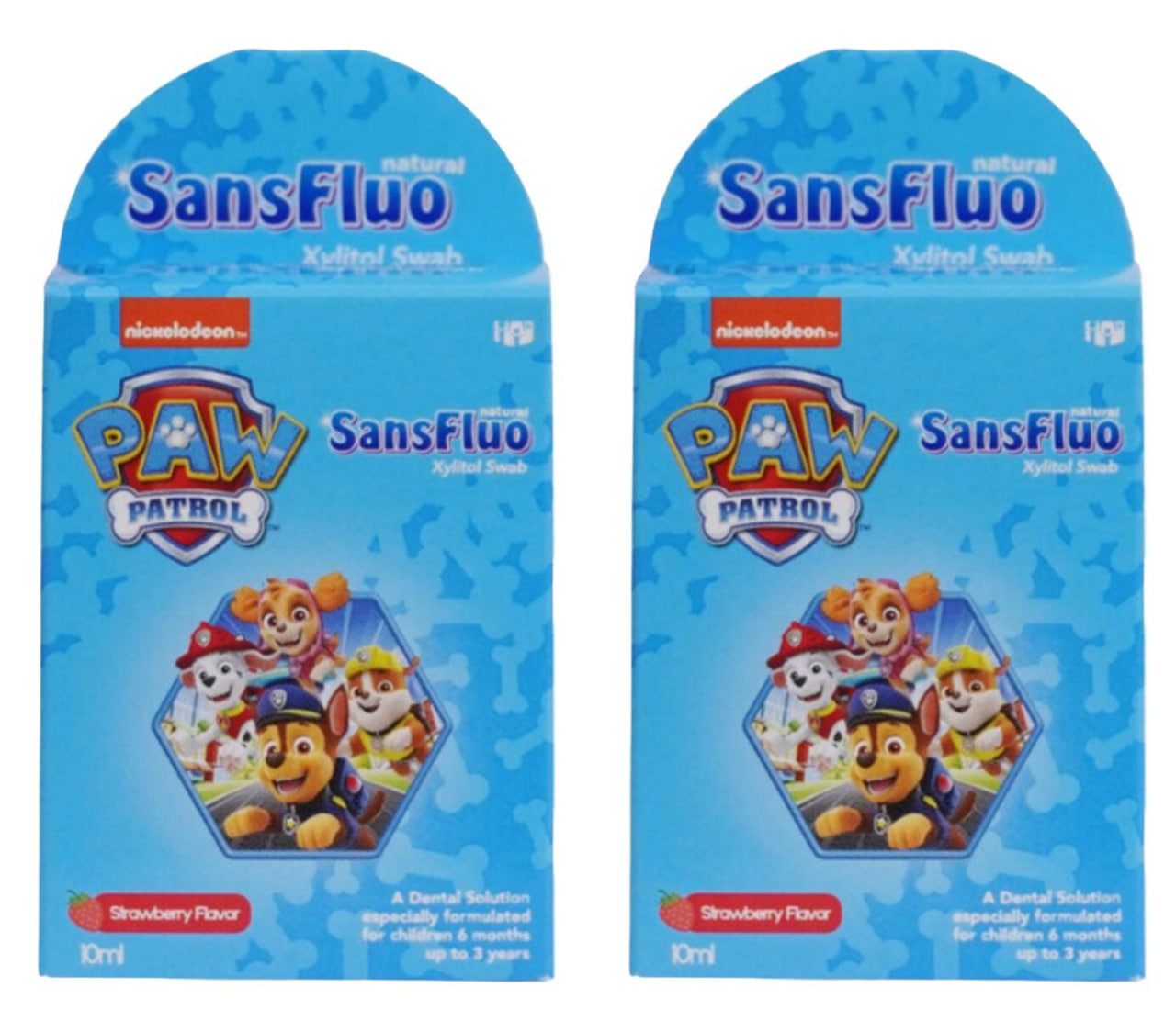 SansFluo Natural Xylitol Swab 10ml
