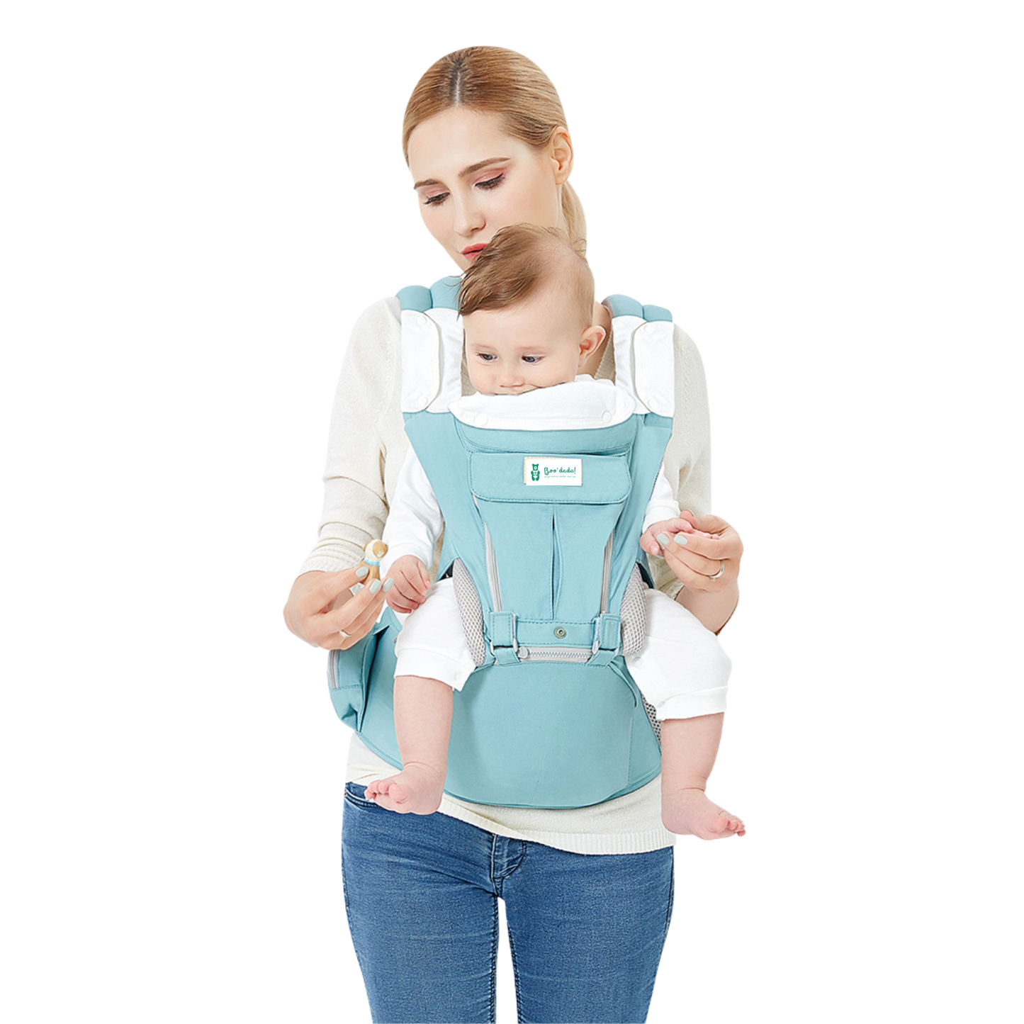 Boodada Ergonomic Hip Seat Baby Carrier Comfortable Sling with Pockets