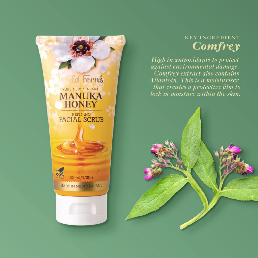 Wild Ferns Manuka Honey Facial Scrub (100ml)