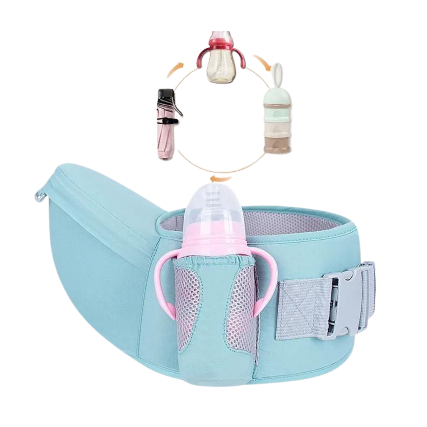 Boodada Ergonomic Hip Seat Baby Carrier Comfortable Sling with Pockets
