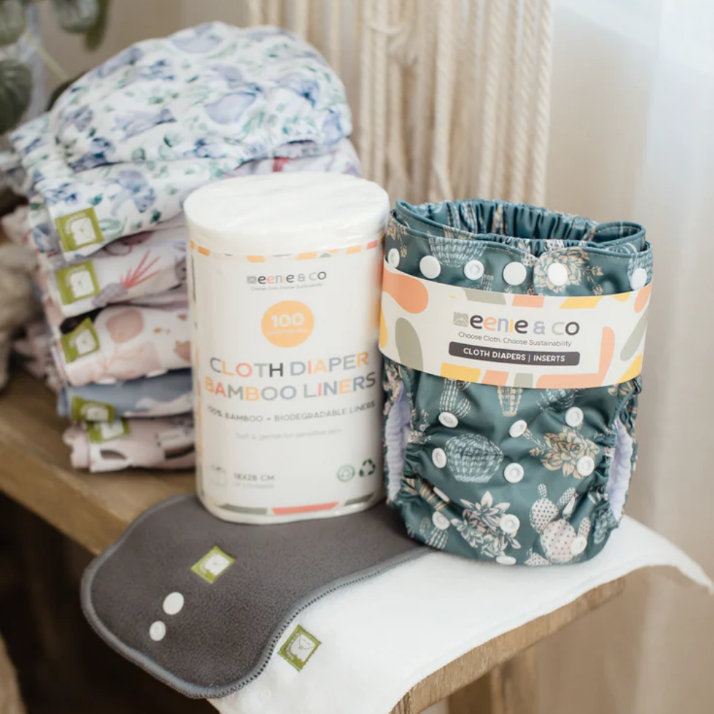 Meenie & Co Reusable Cloth Nappy Inserts Bundle of 3