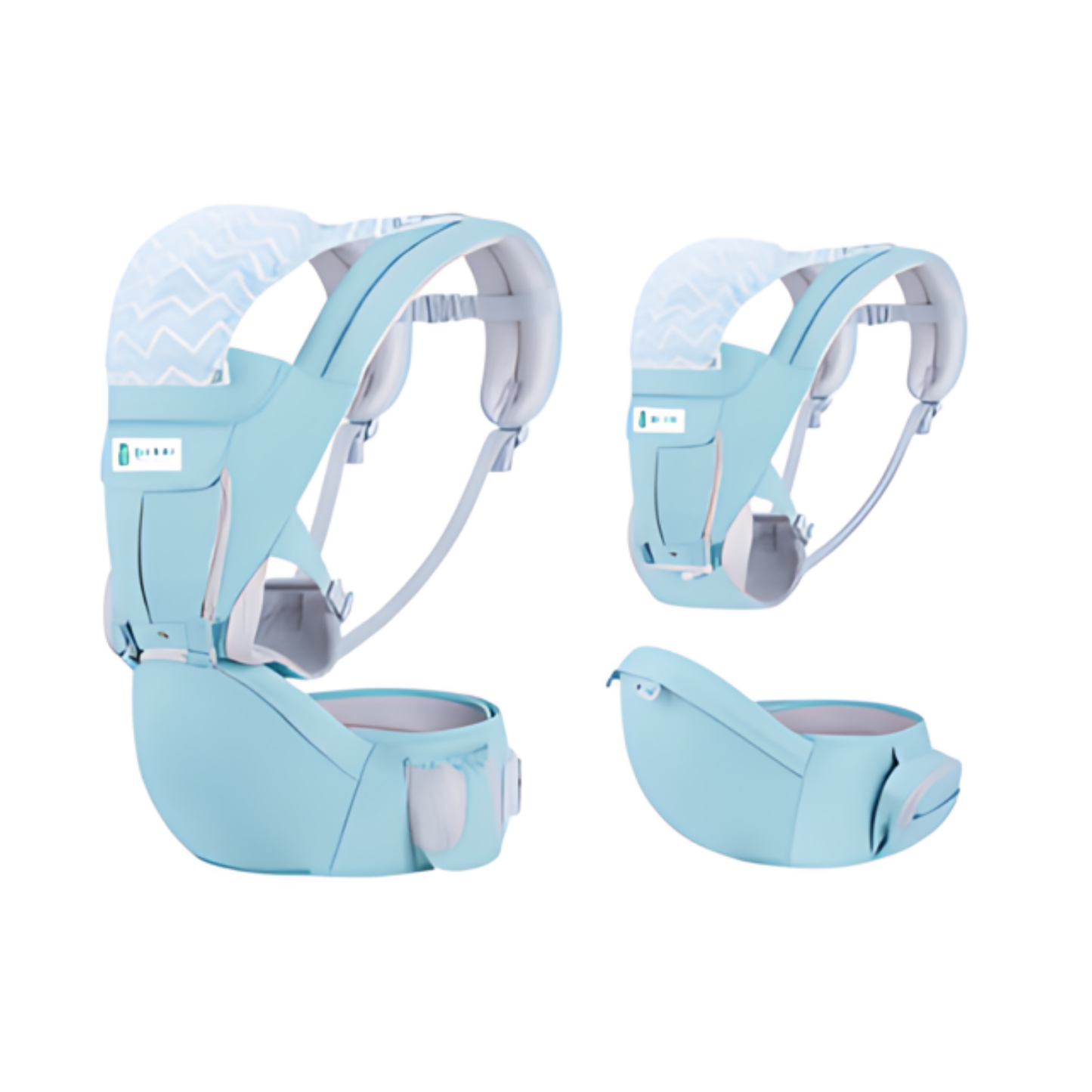 Boodada Ergonomic Hip Seat Baby Carrier Comfortable Sling with Pockets
