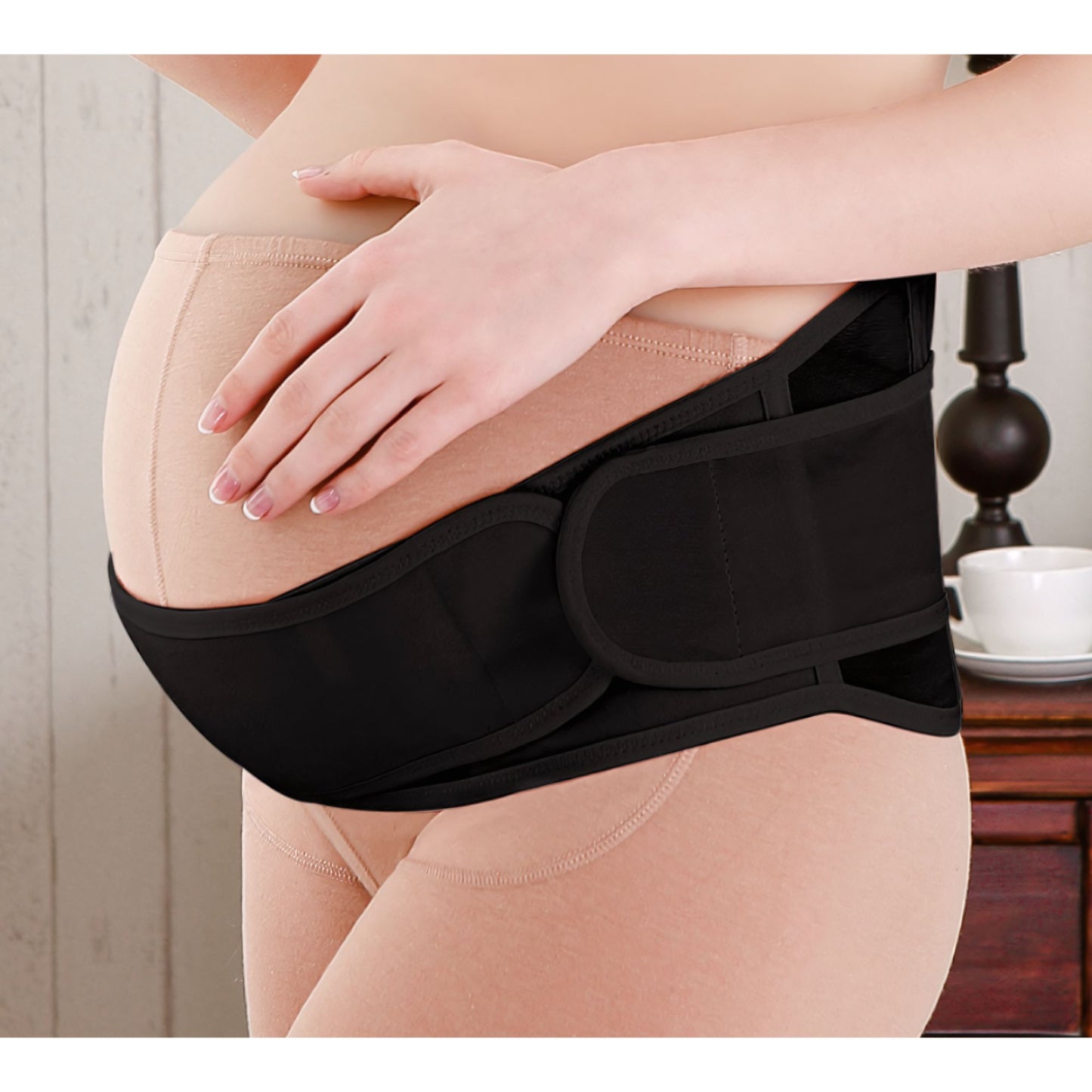 Lunabebe by Mama Blends Maternity Pregnancy Support Belt I Relieves back pain and belly tension