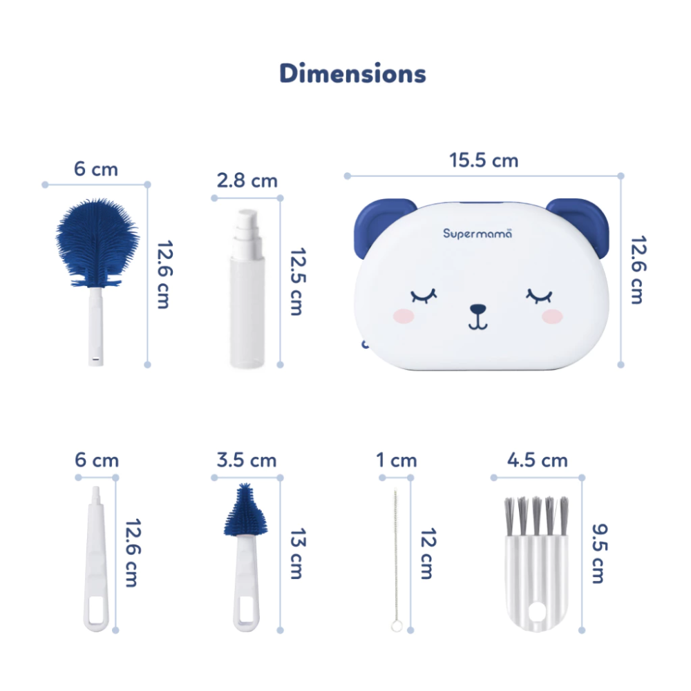 Supermama Lab Bottle Brush Set