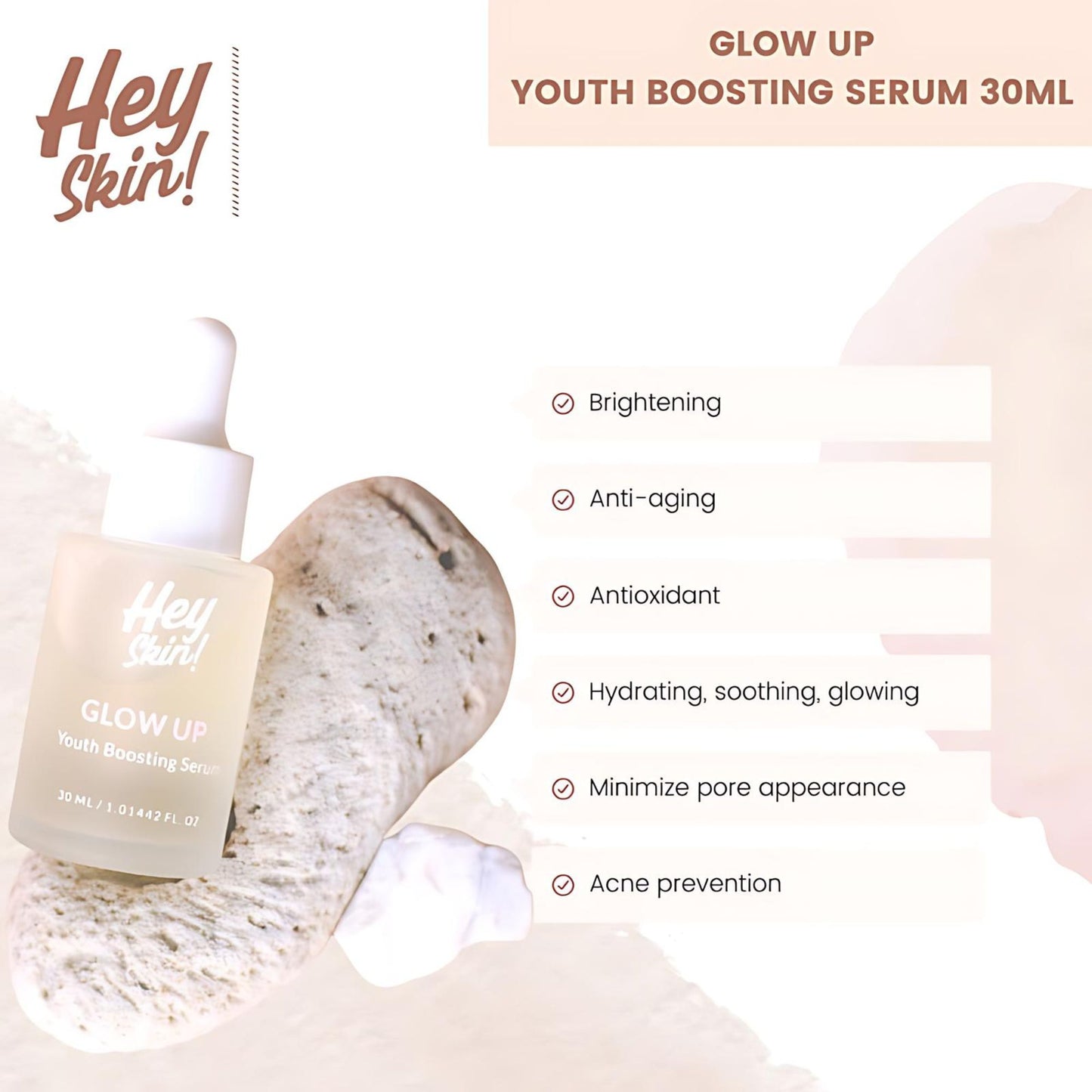 Hey Skin Glow Up Youth Boosting Serum 30ML
