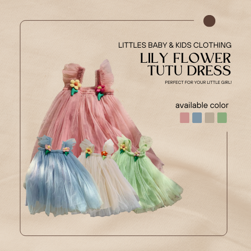 Littles Baby & Kids Clothing Lily Flower Tutu Dress
