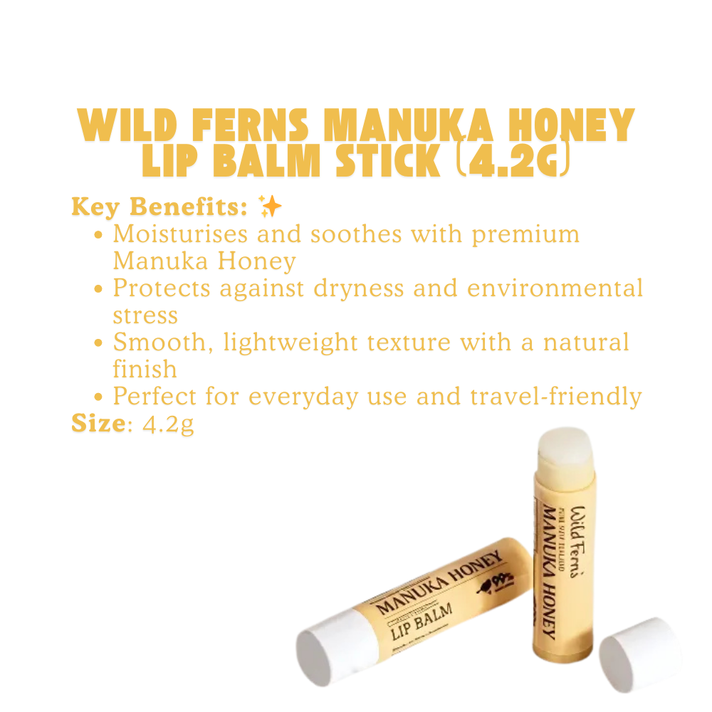 Wild Ferns Manuka Honey Conditioning Lip Balm Stick (4.2g)