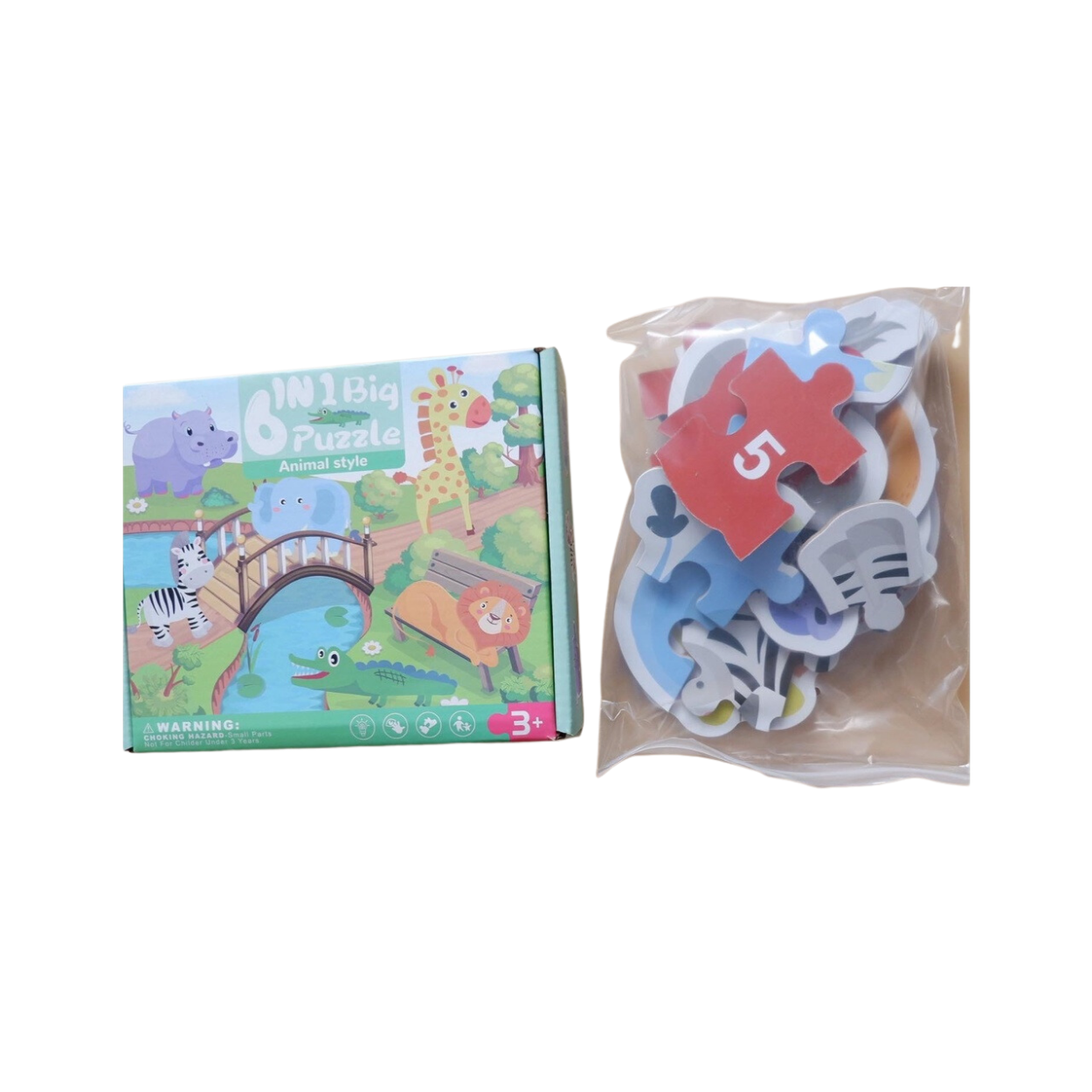 Matmat Lulu Jigsaw 6-in-1 Big Puzzle Educational