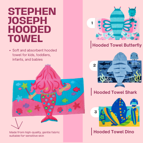 Stephen Joseph Hooded Towel