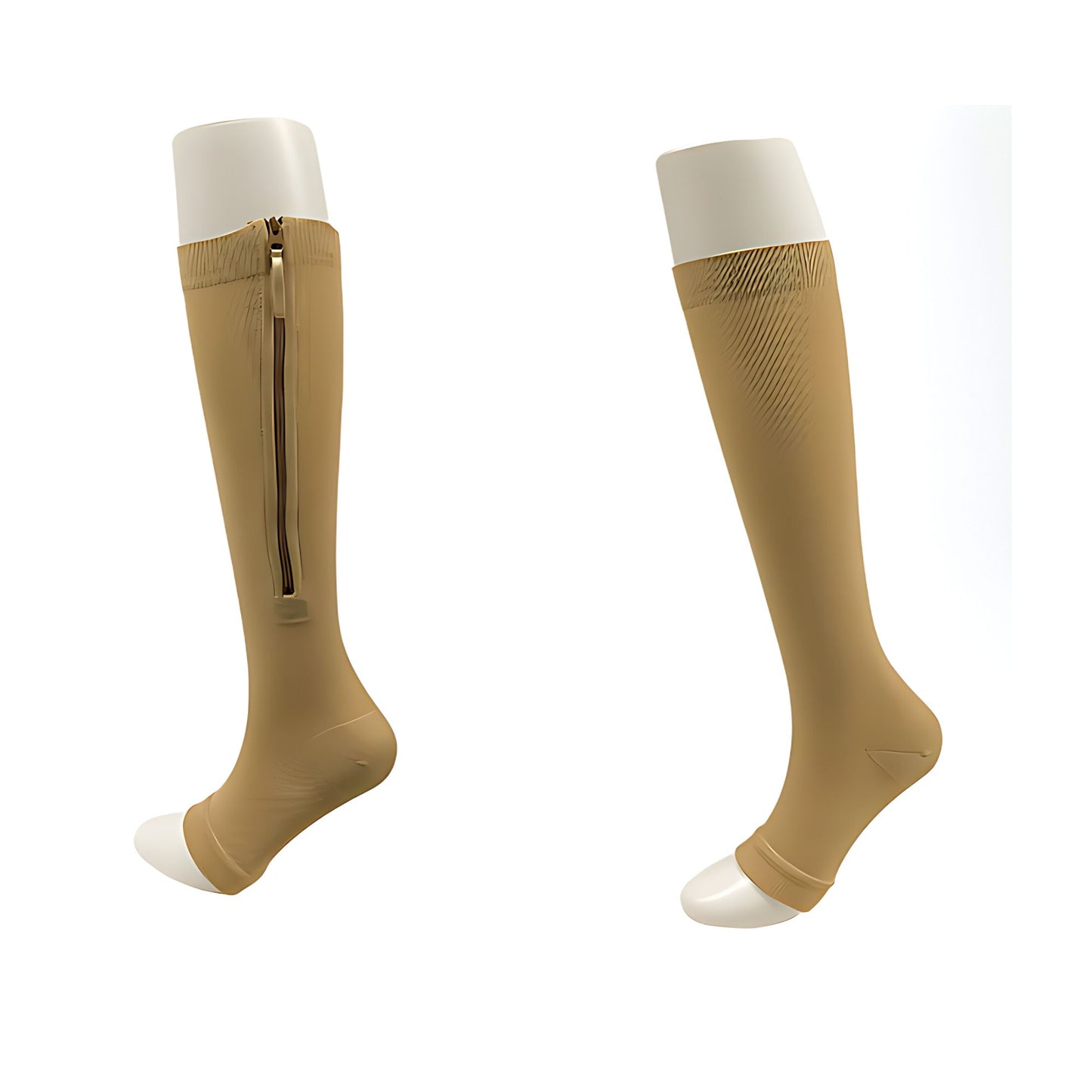 Sera Knee Length Zip-up Graduated Compression Therapy Socks