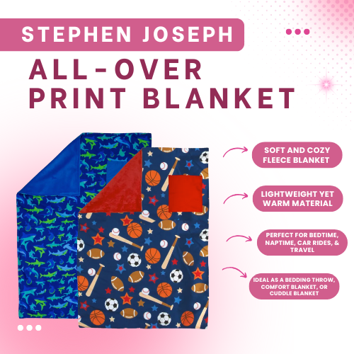 Stephen Joseph All-Print Blanket