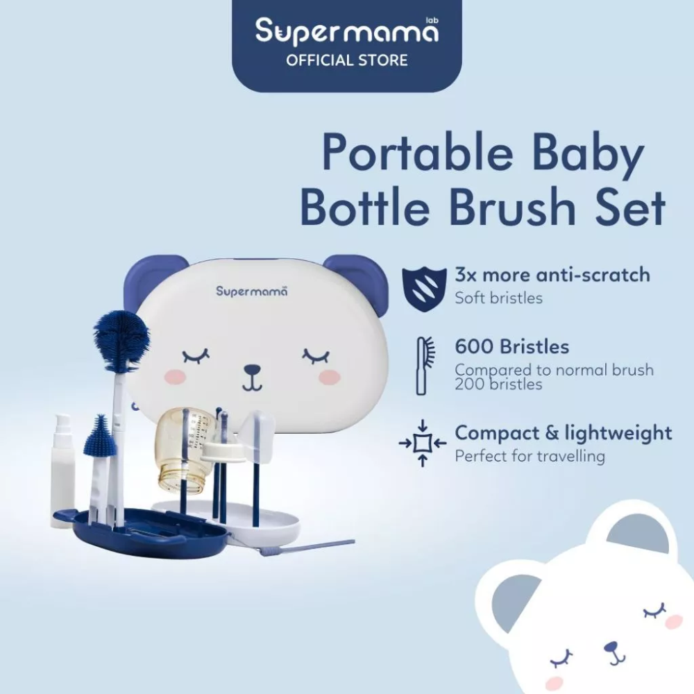 Supermama Lab Bottle Brush Set