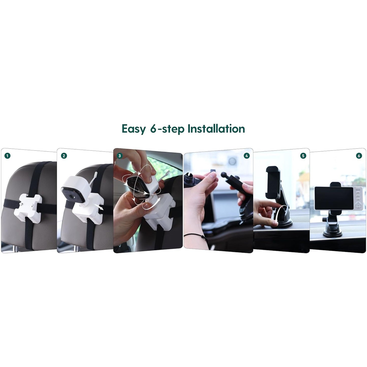 Nizu 2-in-1 Baby Monitor | AI Wireless Baby monitor for Car + Home