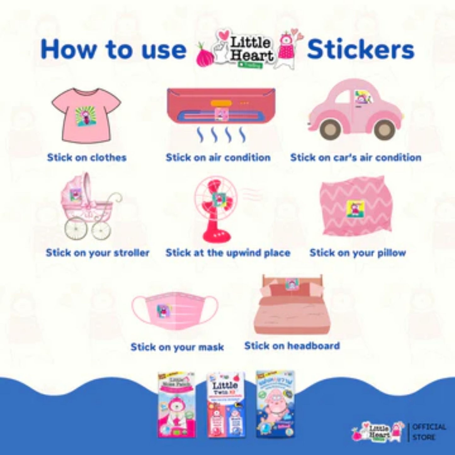 (BUNDLE OF 3) BIG WHALE | Little Heart Onion Sticker Night Time