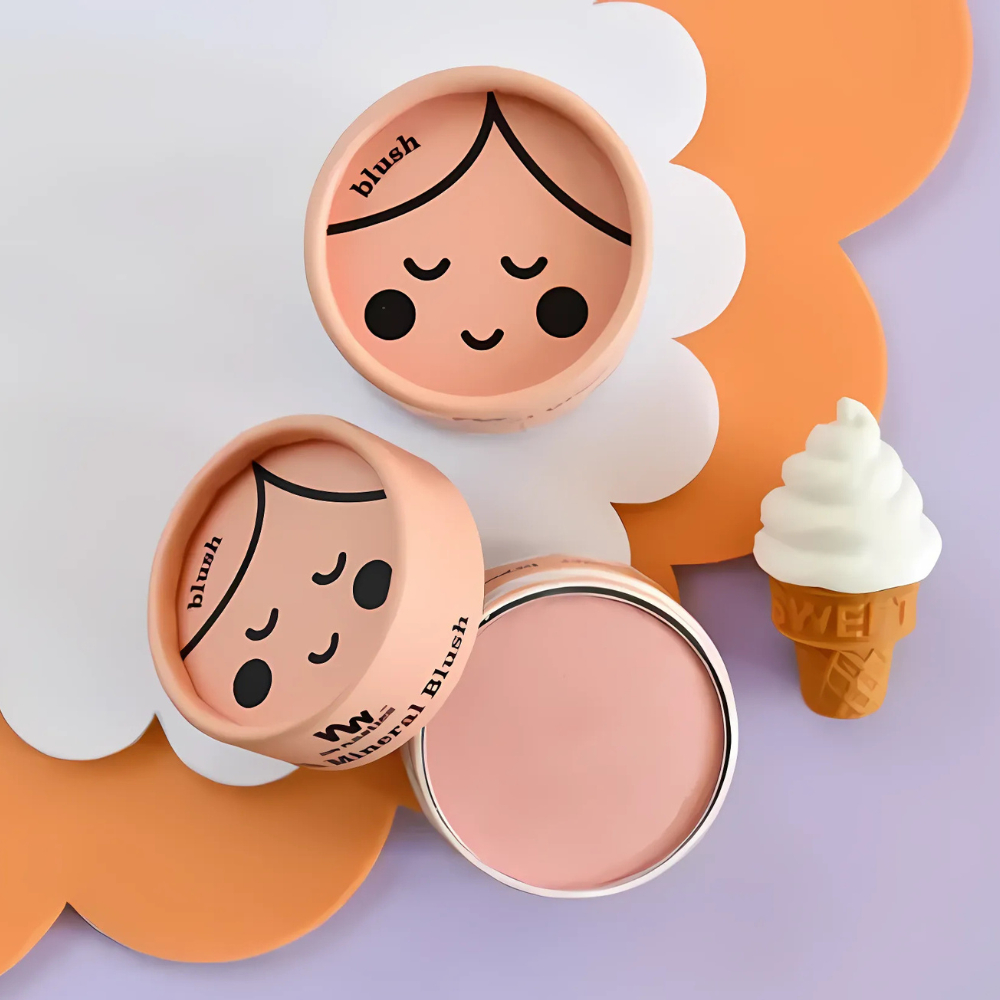 No Nasties Peach Kids Pressed Powder Blush