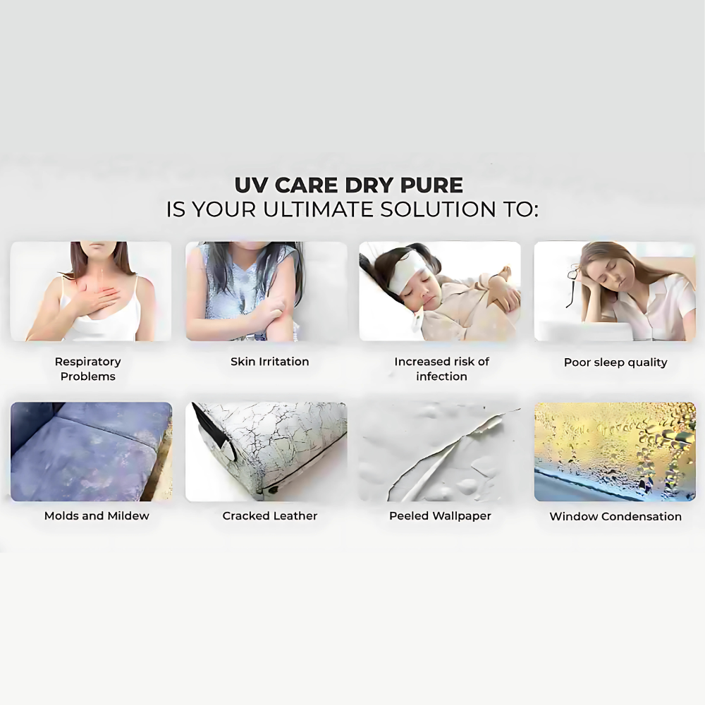 UV Care Dry Pure 2-In-1 Dehumidifier & Air Cleaner 12L