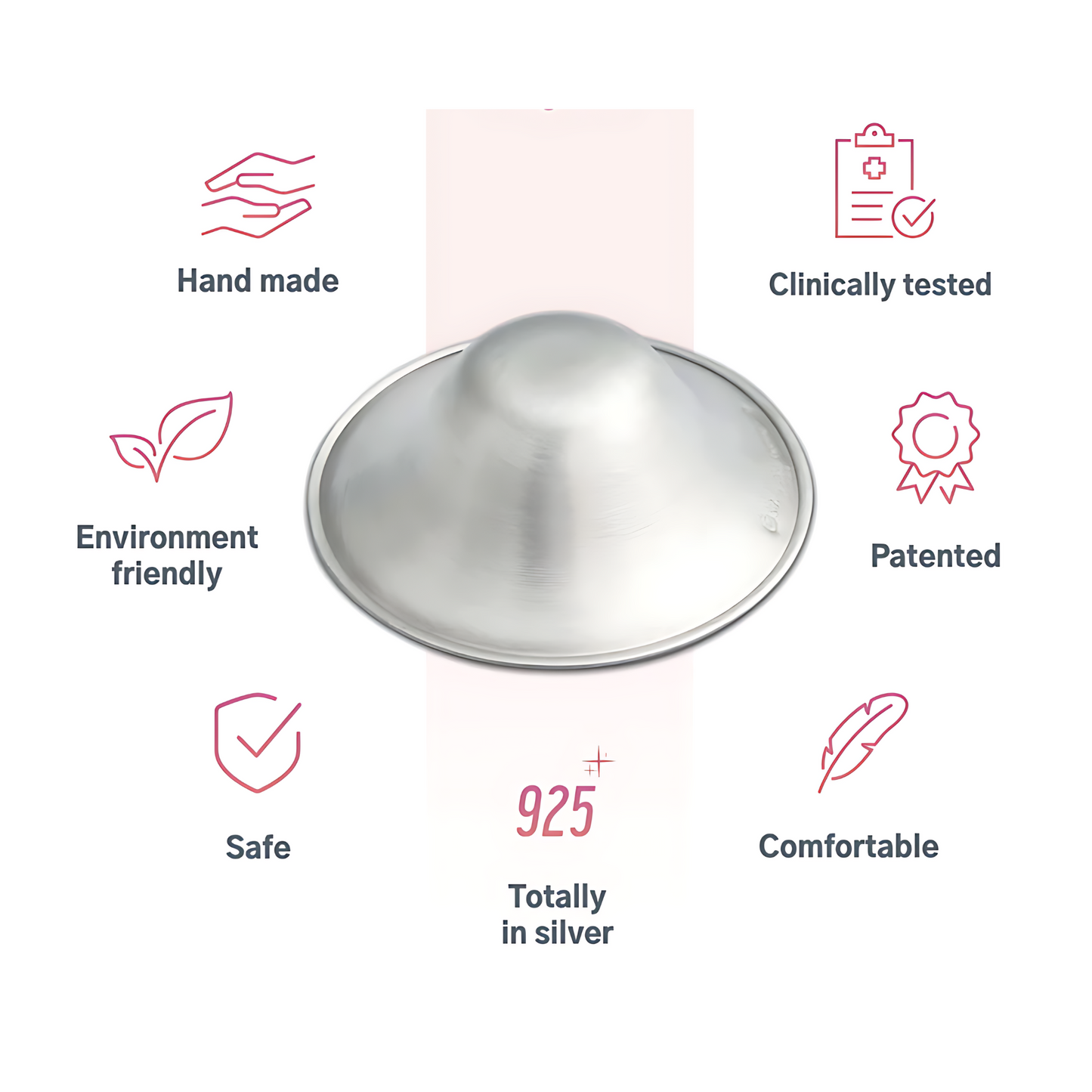 Silverette Cups + O-Feel Ring (1 Pair)