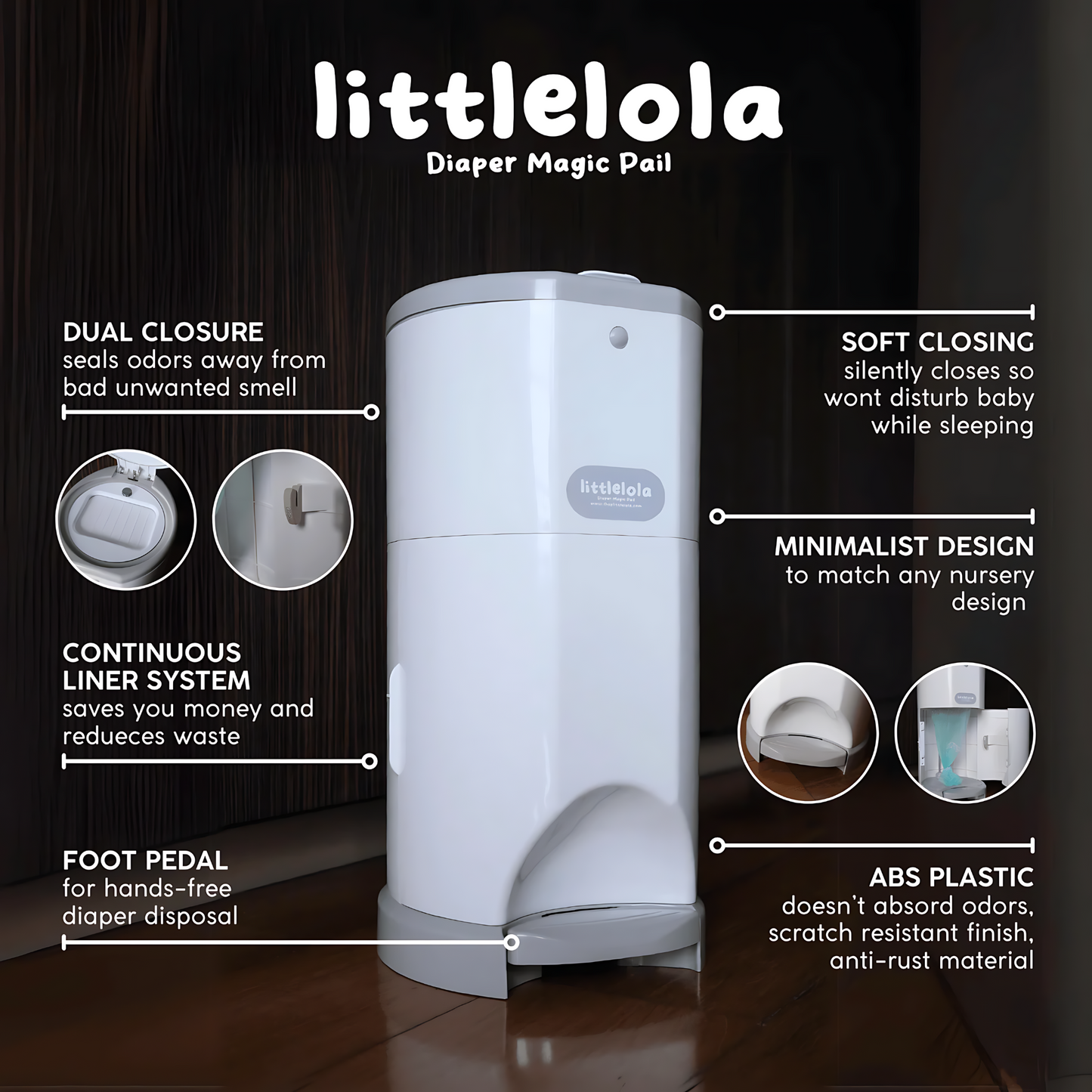 Littlelola Diaper Magic Pail