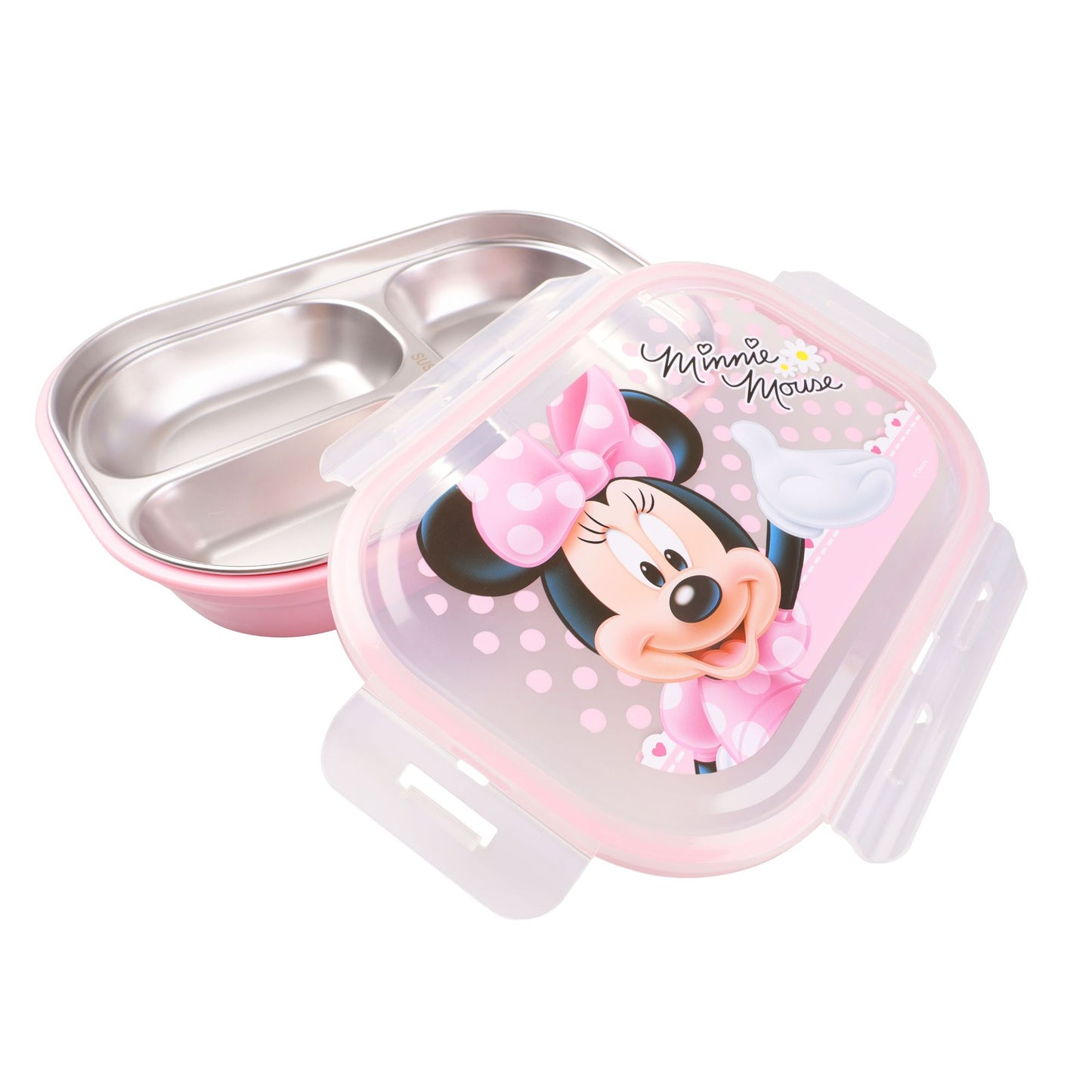 Dish Me Disney Tableware 3-Grid Stainless Lunch Box