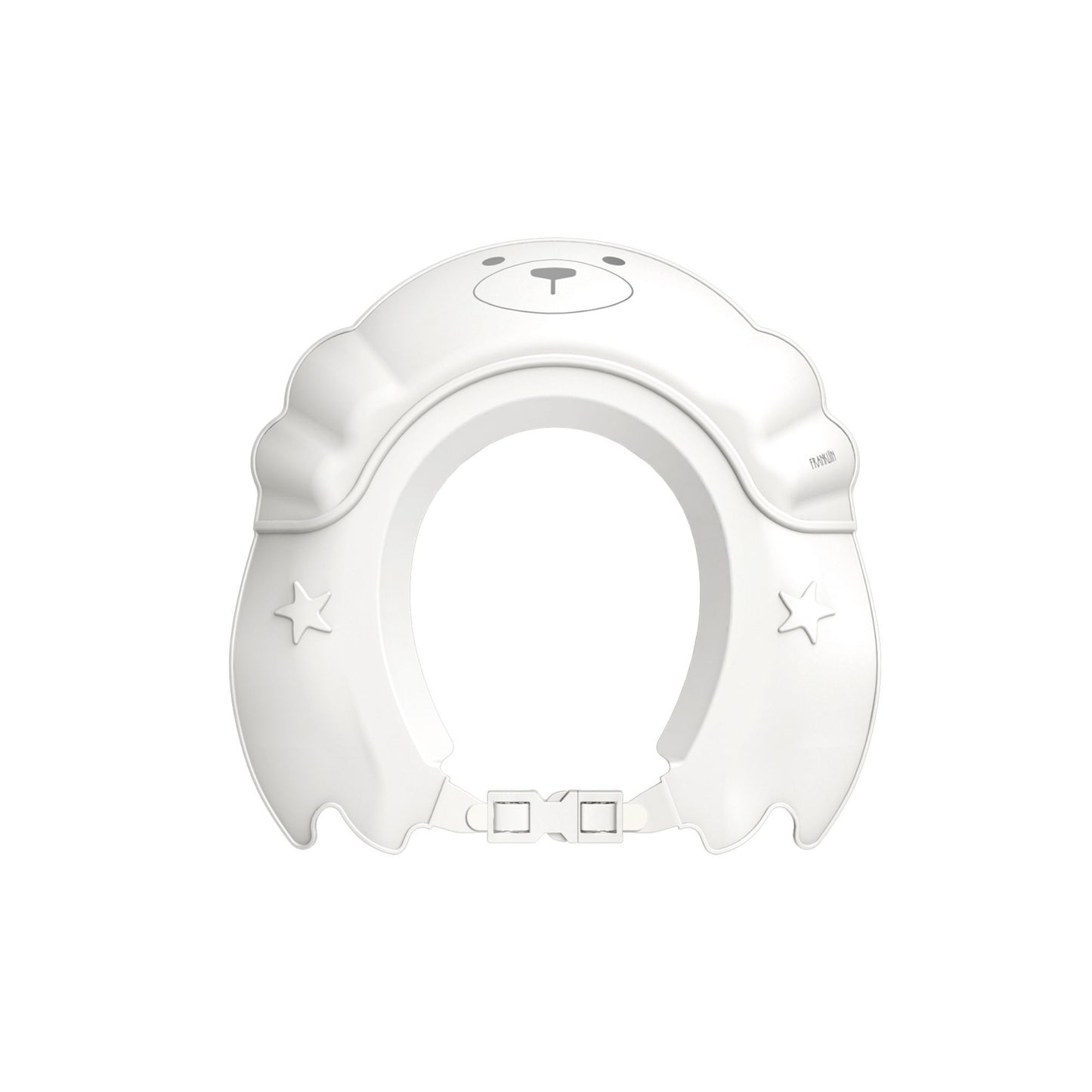 Poled Frankliin Shower Cap - White