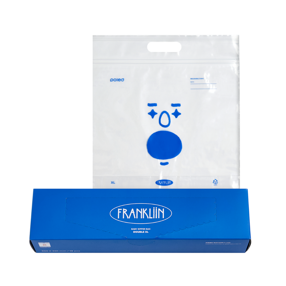 Poled Frankliin Baby Antibacterial Zipper Bag