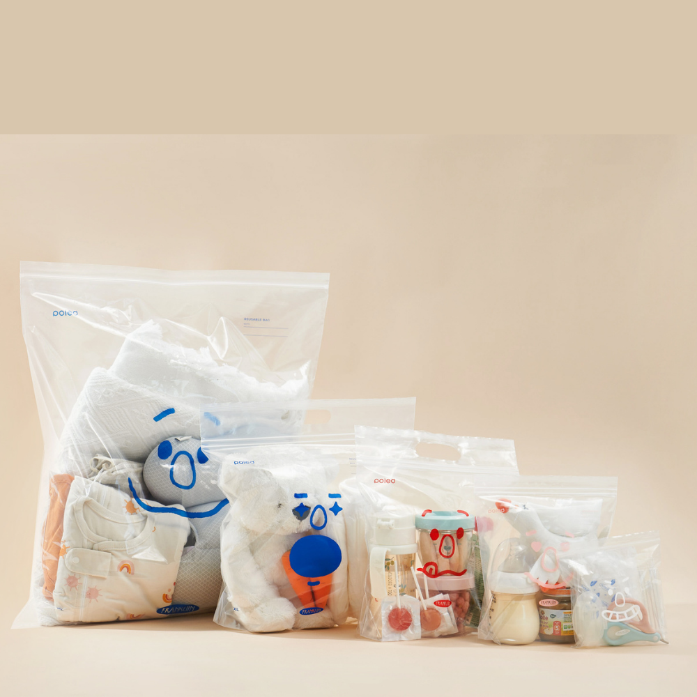 Poled Frankliin Baby Antibacterial Zipper Bag