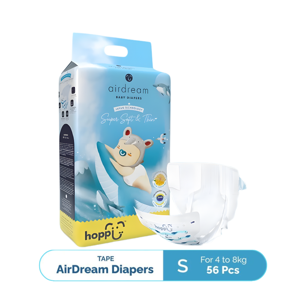 Hoppi AirDream Baby Diaper Tape | Hypoallergenic Babies