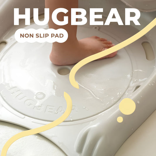 Poled Hug Bear Non-Slip Pad - Grey