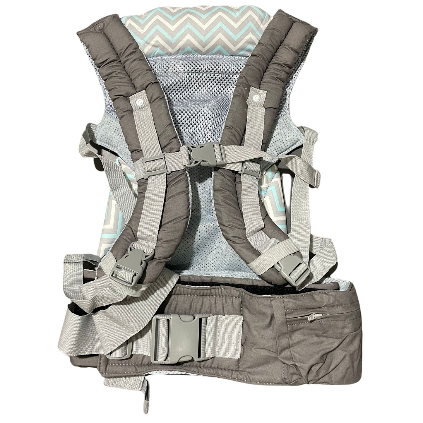 Zima MESH DARK GRAY Ergonomic Baby Carrier Suitable for Newborns - Toddlers (up to 20kg) I Safety-tested Can be worn up to 45inch Waistline, Made of 100% Cotton