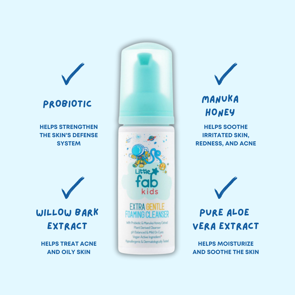 Little Fab Kids Probiotic Facial Foaming Wash 60ml