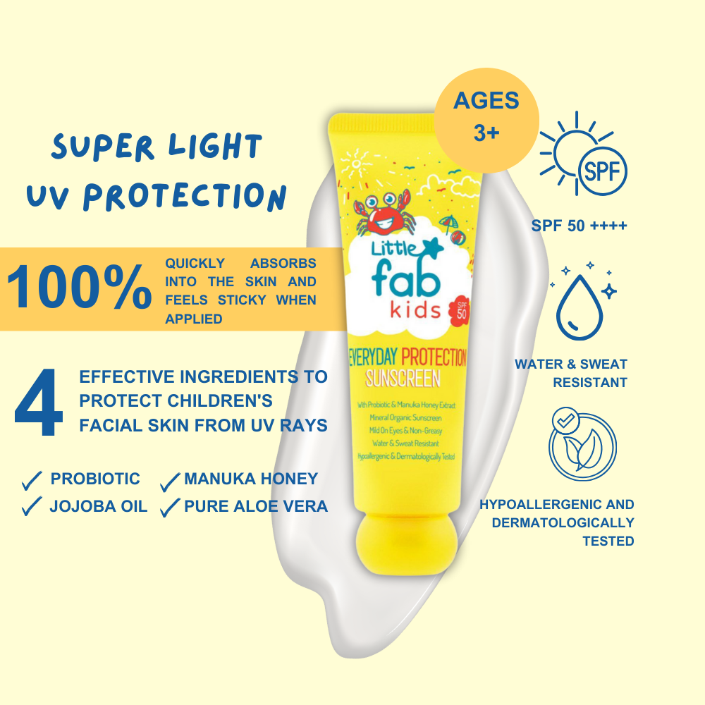 Little Fab Kid Everyday Protection Sunscreen SPF 50 PA +++ UVA UVB