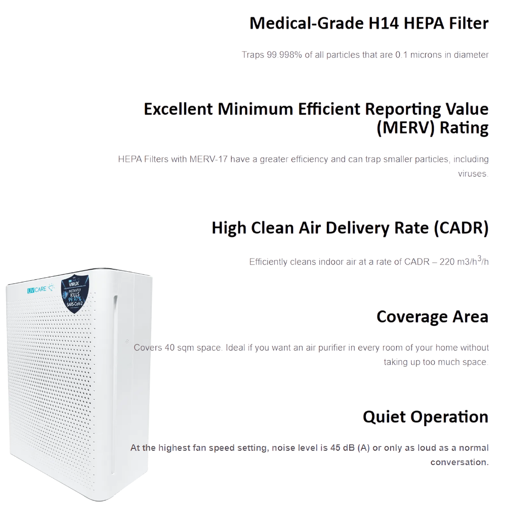 UV Care Clean Air Plasma 6-Stage Air Purifier