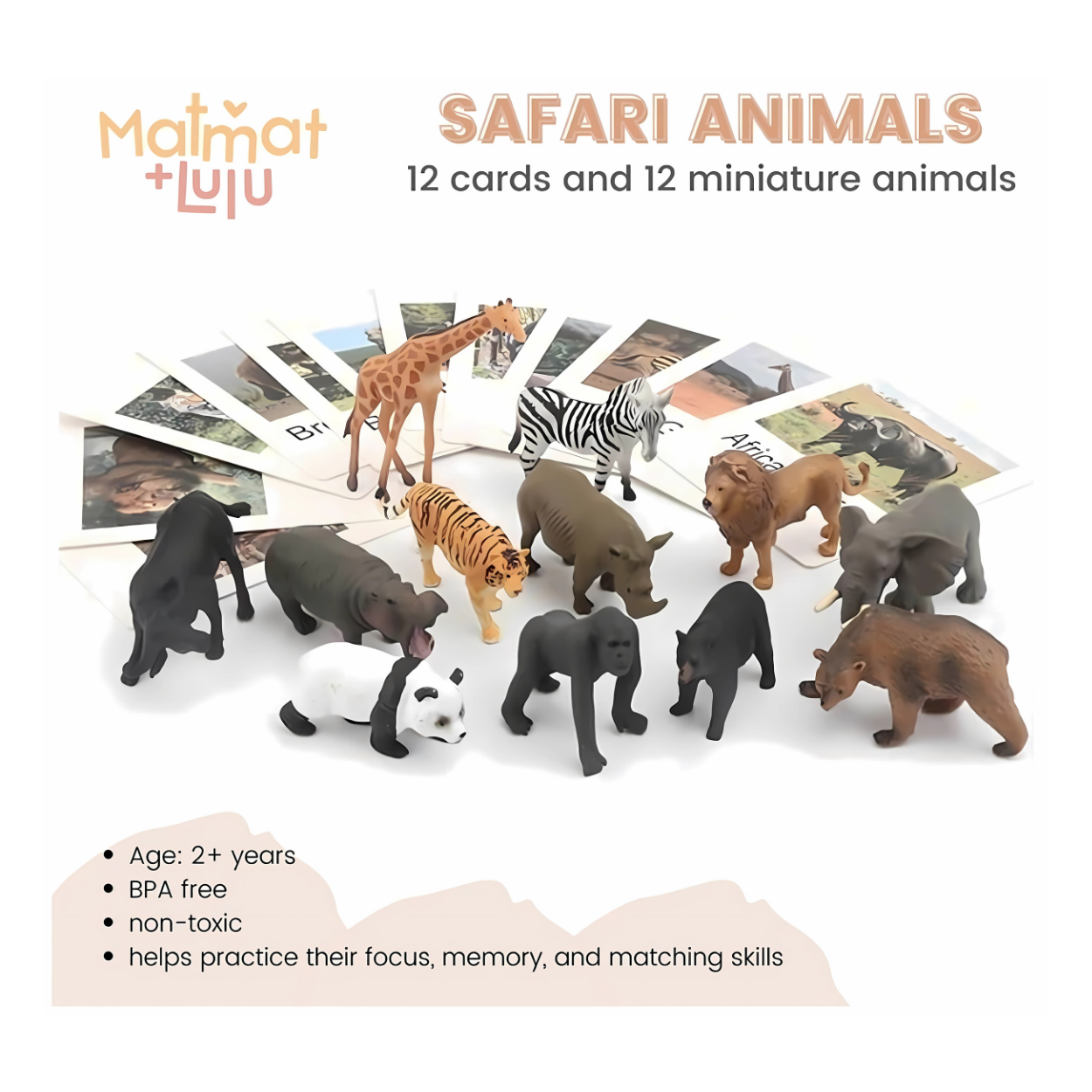 Matmat Lulu Match Educational Montessori Cards