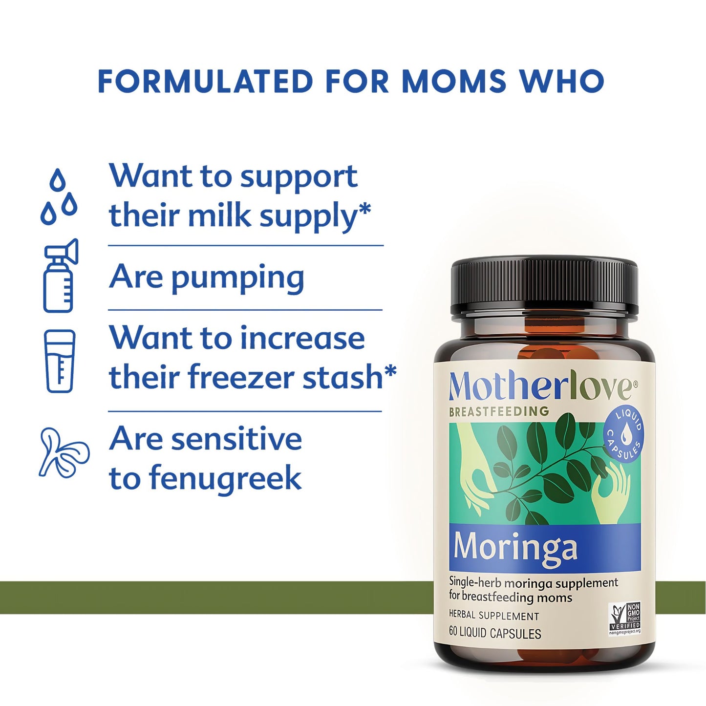 Motherlove Moringa (Malunggay) Liquid Capsules