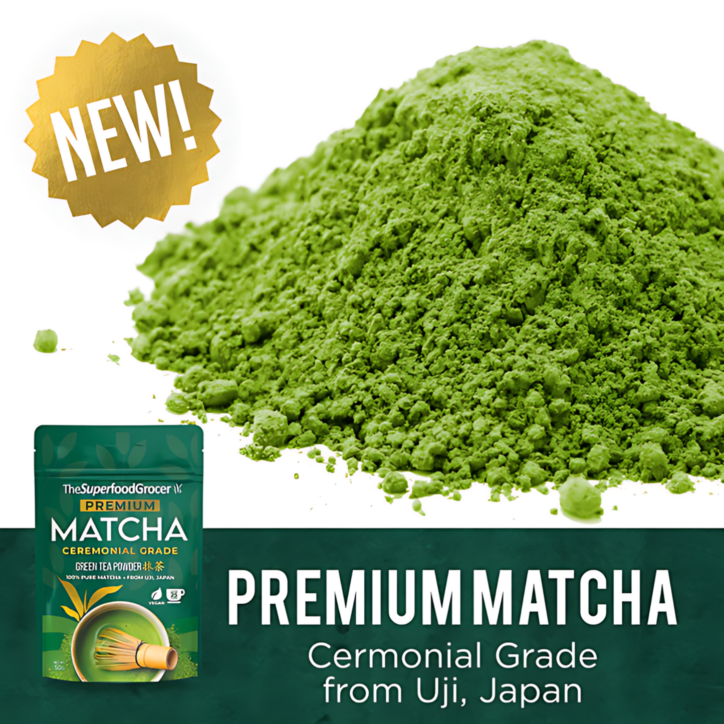 (BUNDLE OF 3) The Superfood Grocer Premium Matcha Ceremonial Grade 30g
